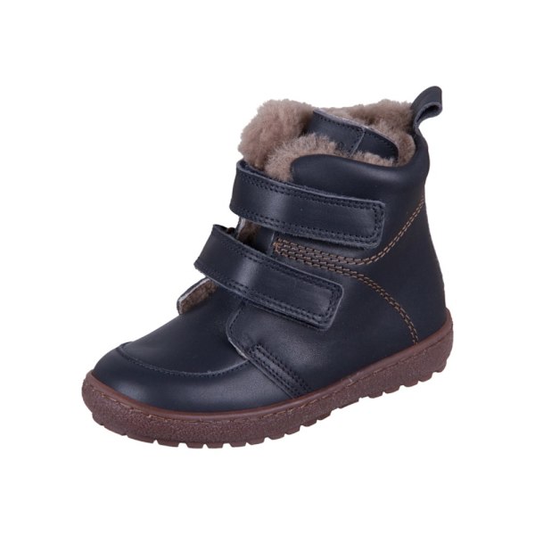 Sko Bisgaard Storm Lamb Dark Blue Leder Sort,Flåde 25