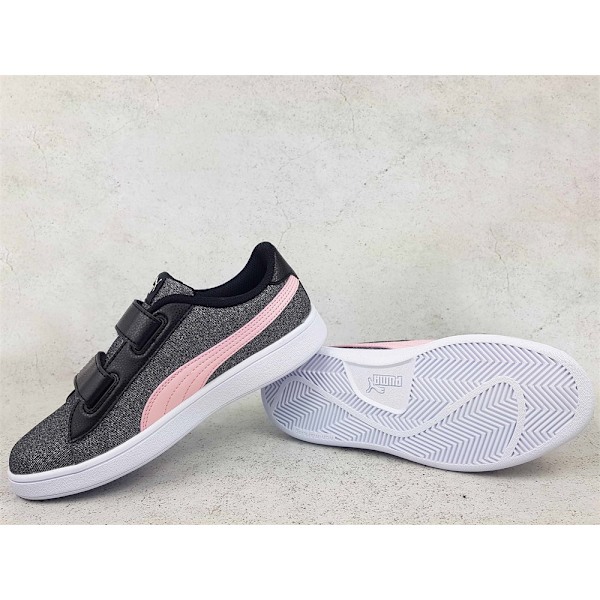 Lågskor Puma Smash V2 Glitz Glam V PS Gråa 34.5