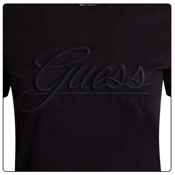 Shirts Guess W3GI36I3Z14 Jblk Svarta 158 - 162 cm/XS