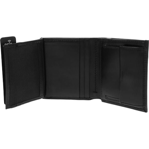 Lompakot Calvin Klein Trifold 6CC Wcoin Mustat