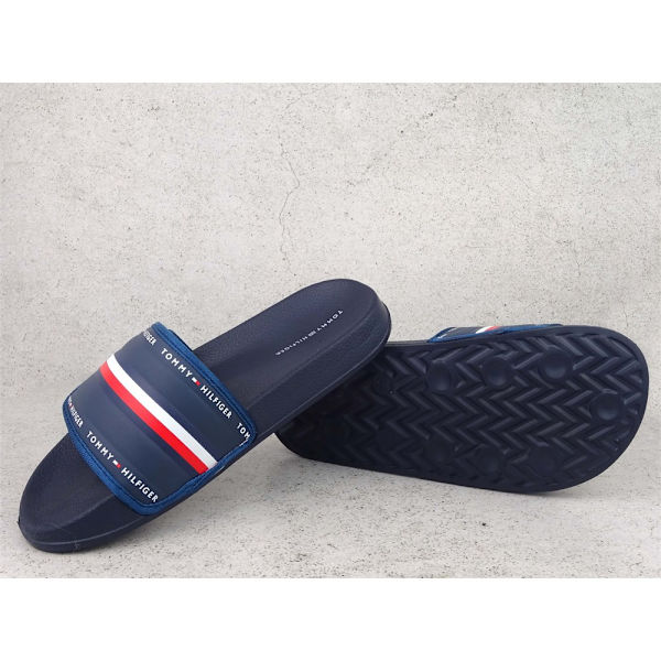 Rantakengät Tommy Hilfiger Maxi Velcro Pool Slide Tummansininen 36