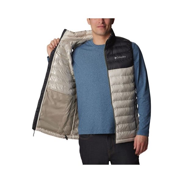 Jakker Columbia Powder Lite Vest Sort,Creme 178 - 182 cm/M
