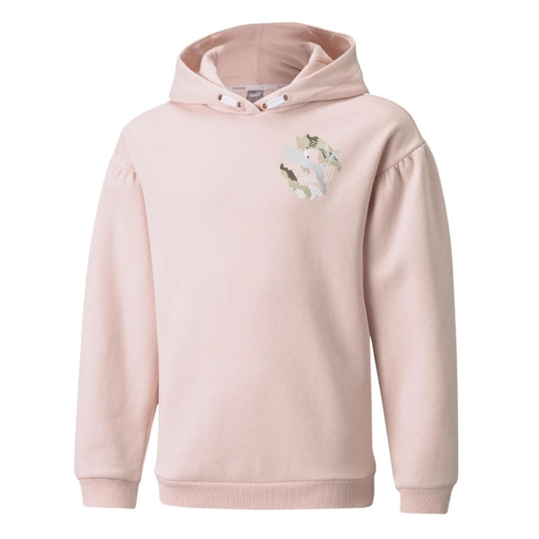 Puserot je Fleecet Puma Alpha Hoodie FL Vaaleanpunaiset 140 - 152 cm/M