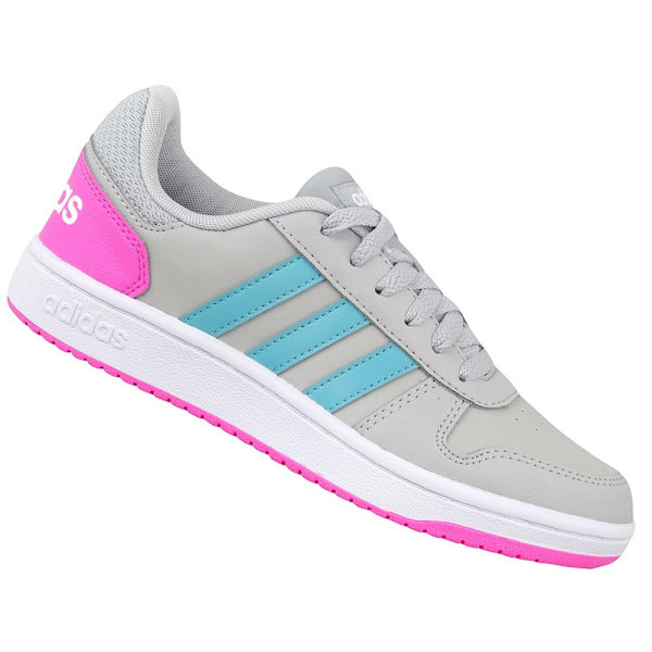 Sneakers low Adidas Hoops 20 K Grå 35