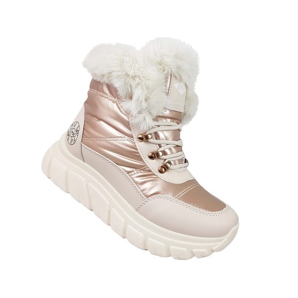 Lumisaappaat Lee Cooper Snowboots Valkoiset,Kullanväriset 39