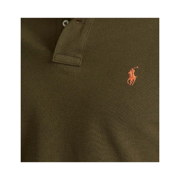 T-paidat Ralph Lauren Polo Slim Fit Mesh Oliivinväriset 168 - 172 cm/XS