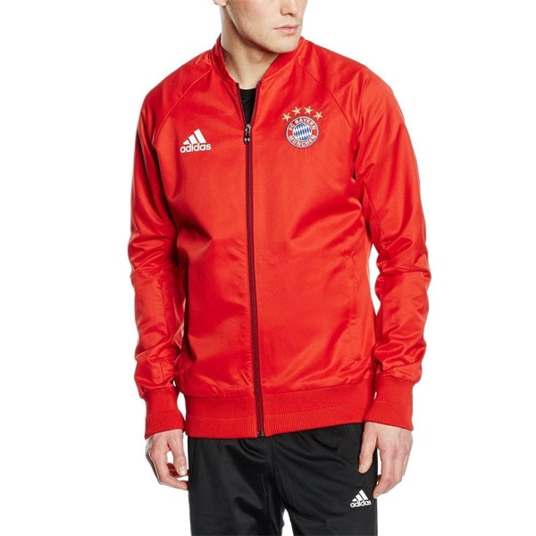 Sweatshirts Adidas FC Bayern Anthem Jacket Röda 164 - 169 cm/S