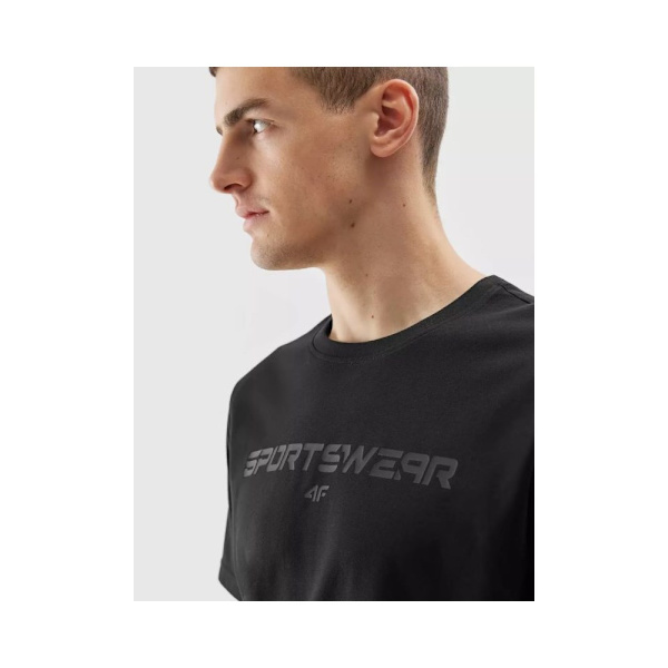 T-shirts 4F 4FAW23TTSHM095020S Sort 176 - 179 cm/M