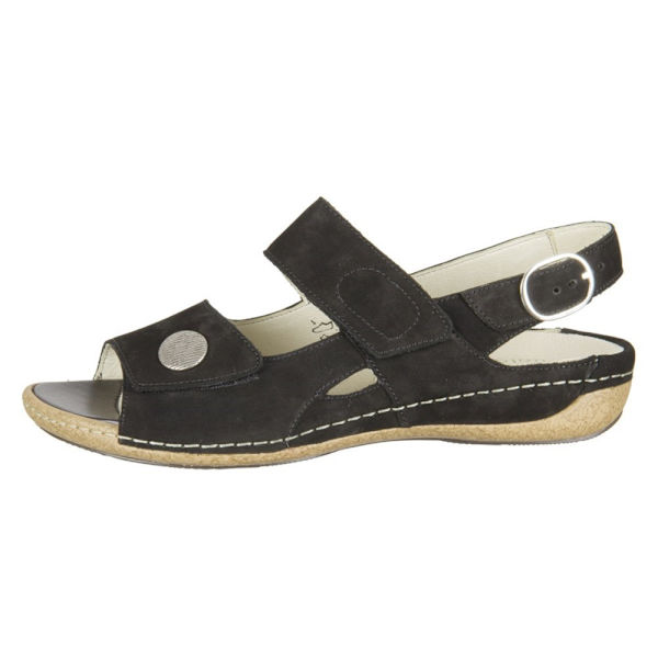 Sandaler Waldläufer Heliett 342002 191 001 Denver Sort 5 UK women