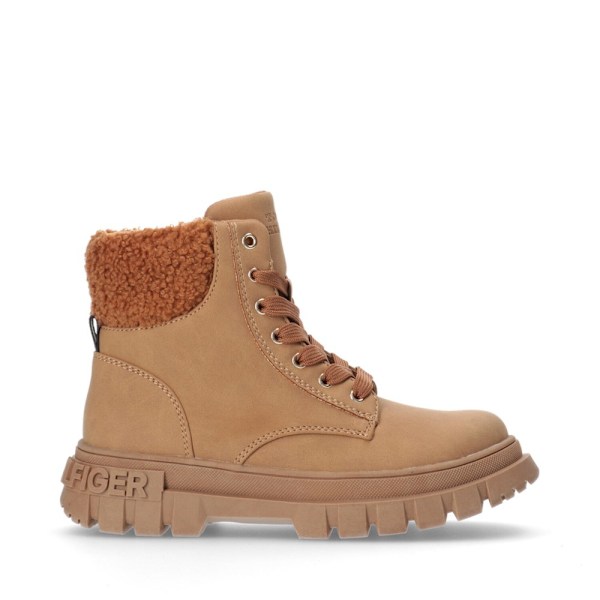 Skor Tommy Hilfiger Lace-up Bootie Cognac Bruna 40