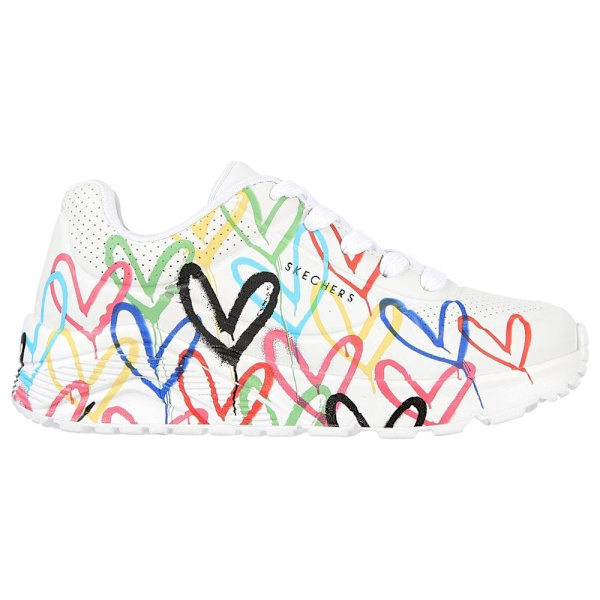 Lågskor Skechers Uno Lite Spread The Love Vit 38