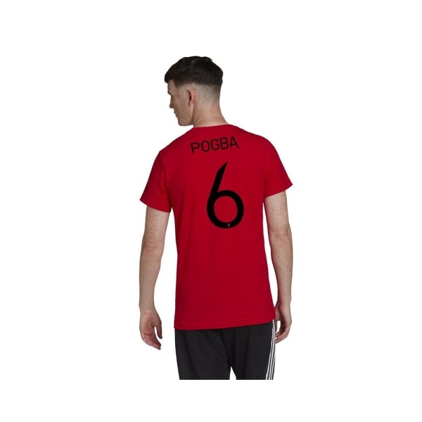 T-paidat Adidas Mufc Gfx T 6 Punainen 164 - 169 cm/S