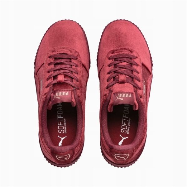 Lågskor Puma Carina Velvet Rödbrunt 37