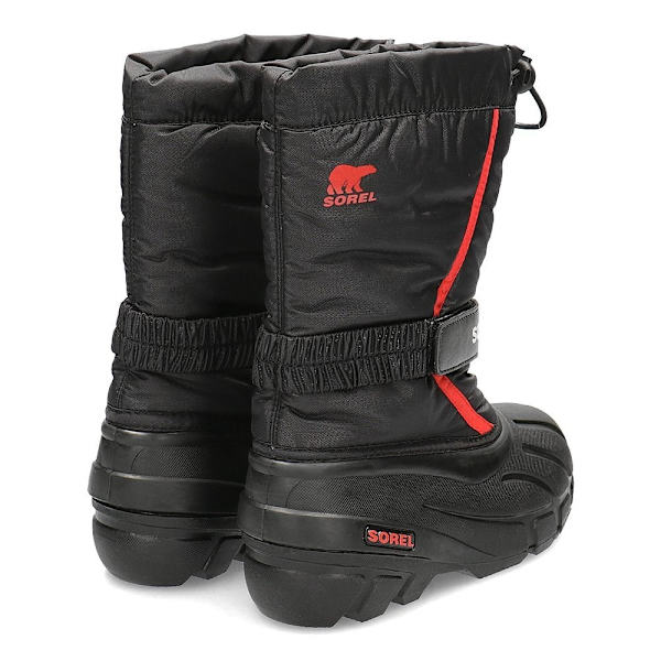 Lumisaappaat Sorel Youth Flurry Mustat 37