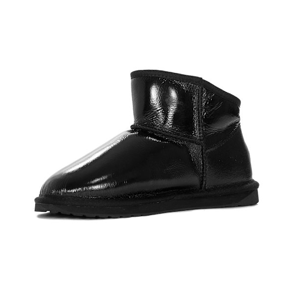 Støvletter Emu Australia Botki Damskie Aarons Glossy Black Sort 40