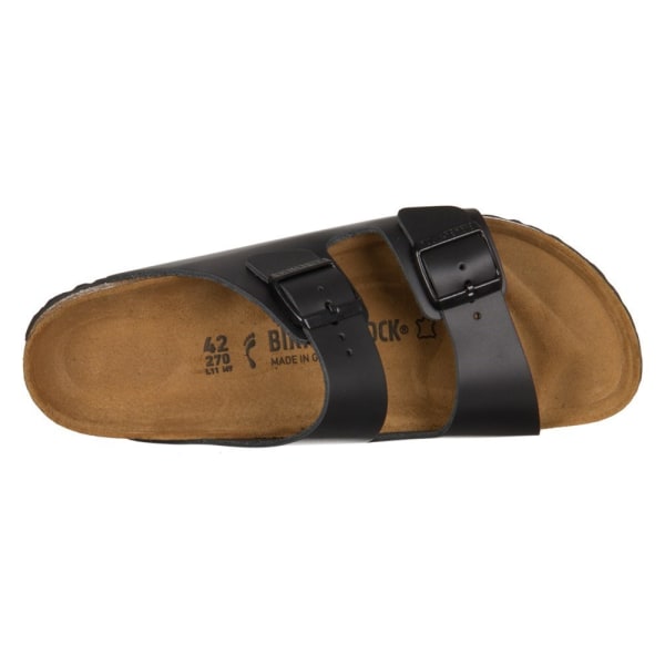 Tøffel Birkenstock Arizona Leder Sort 48