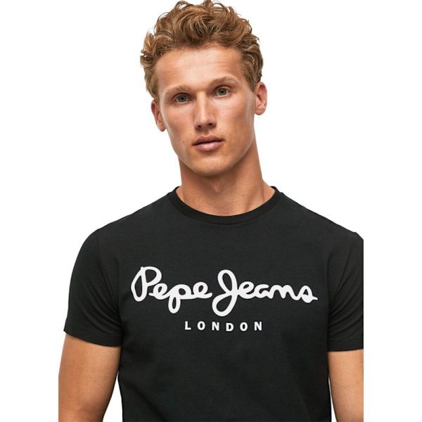 T-paidat Pepe Jeans PM508210999 Mustat 176 - 181 cm/L