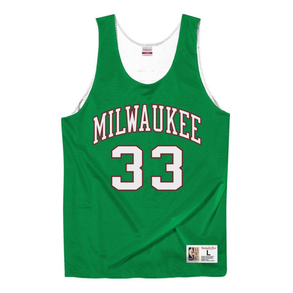 Shirts Mitchell & Ness Milwaukee Bucks Kareem Abduljabbar Gröna 178 - 182 cm/M
