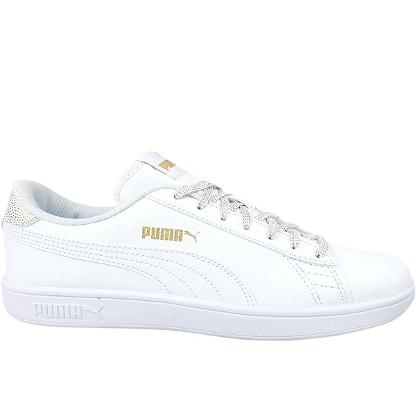 Lågskor Puma Smash V2 Metallics JR Vit 37.5