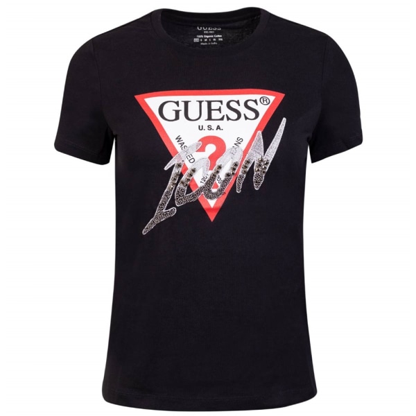 T-shirts Guess CN Icon Tee Sort 163 - 167 cm/S