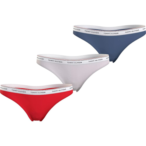 Majtki Tommy Hilfiger UW0UW048940V7 Punainen,Vaaleansiniset,Valkoiset XS