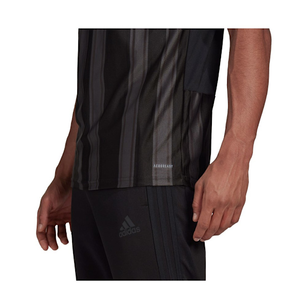 T-shirts Adidas Striped 21 Sort,Grå 164 - 169 cm/S