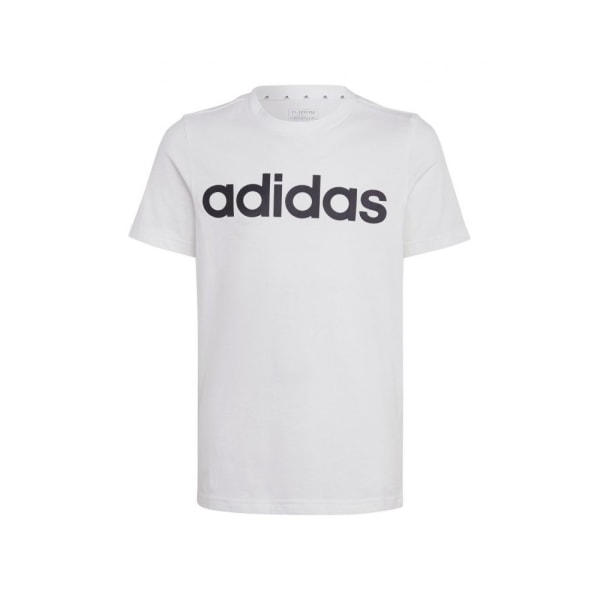 T-paidat Adidas Essentials Linear JR Valkoiset 159 - 164 cm/L