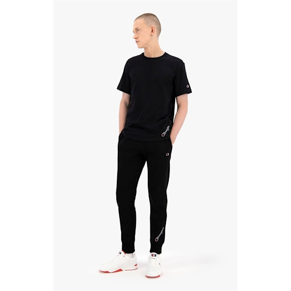 Housut Champion Asymmetric Script Logo Mustat 173 - 177 cm/S