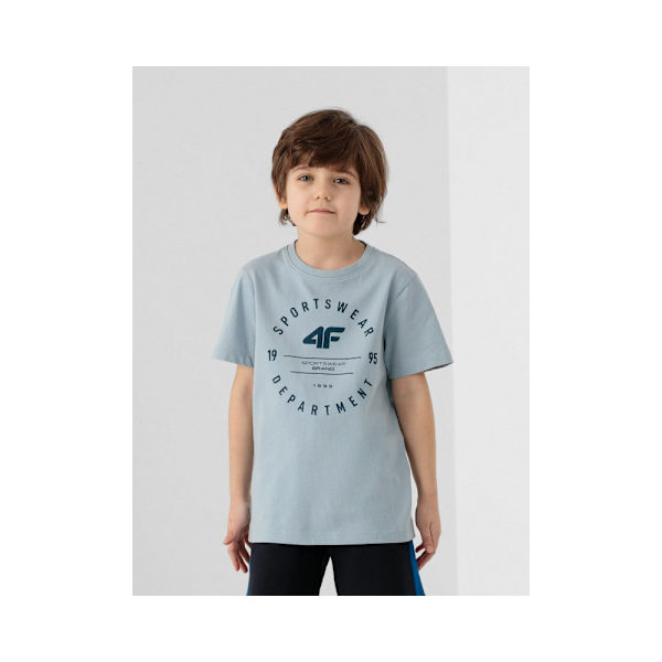 Shirts 4F JTSM003 Gråa 122 - 127 cm