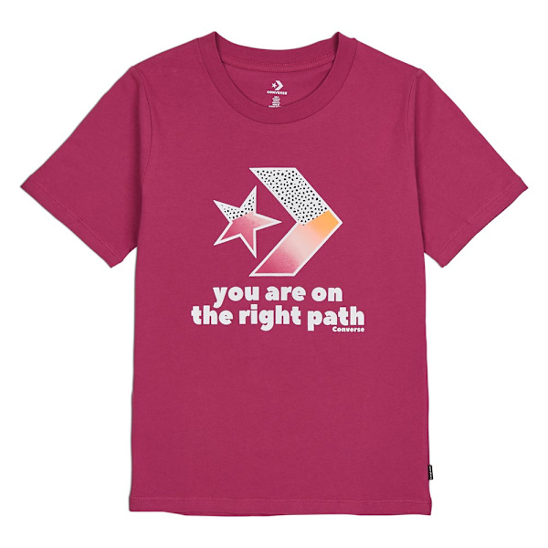 T-paidat Converse Traibazer Graphic Tee Vaaleanpunaiset 158 - 162 cm/XS