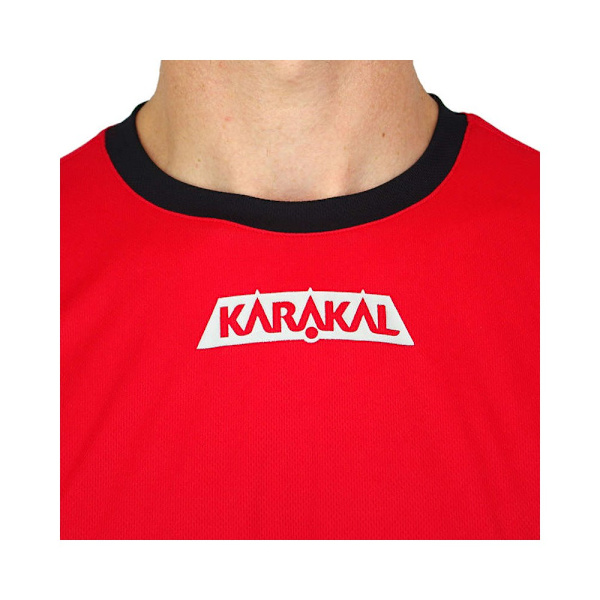 T-paidat Karakal Pro Tour Tee Punainen 173 - 177 cm/S