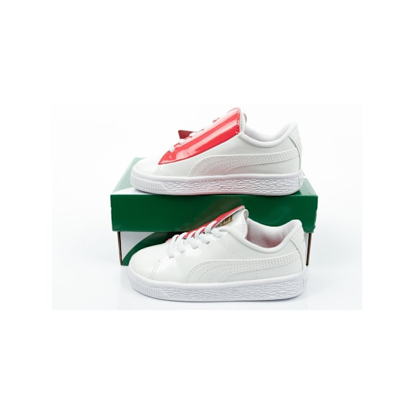 Lågskor Puma Basket Crush Patent Vit 26