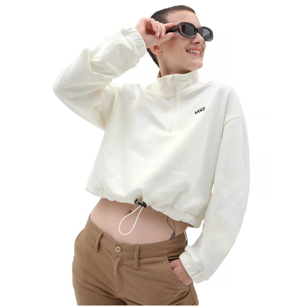 Sweatshirts Vans Left Chest Half Zip Hvid 168 - 172 cm/M