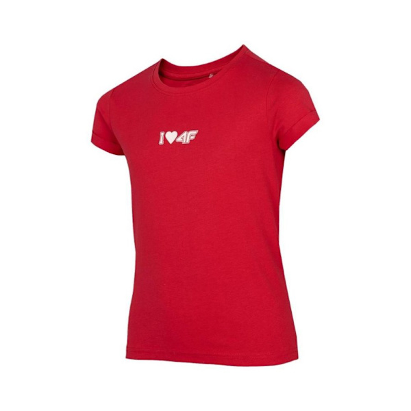 T-paidat 4F JTSD005 Punainen 122 - 127 cm