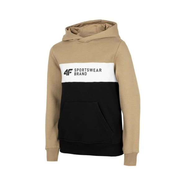 Sweatshirts 4F JBLM003 Bruna,Svarta 134 - 139 cm