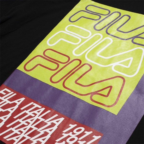 T-shirts Fila Caradoc Dropped Tee Lilla,Sort,Grøn 186 - 191 cm/XL