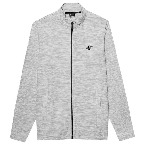 Sweatshirts 4F SS23TFLEM052CHODNYJASNYSZARYMELAN Grå 176 - 179 cm/M