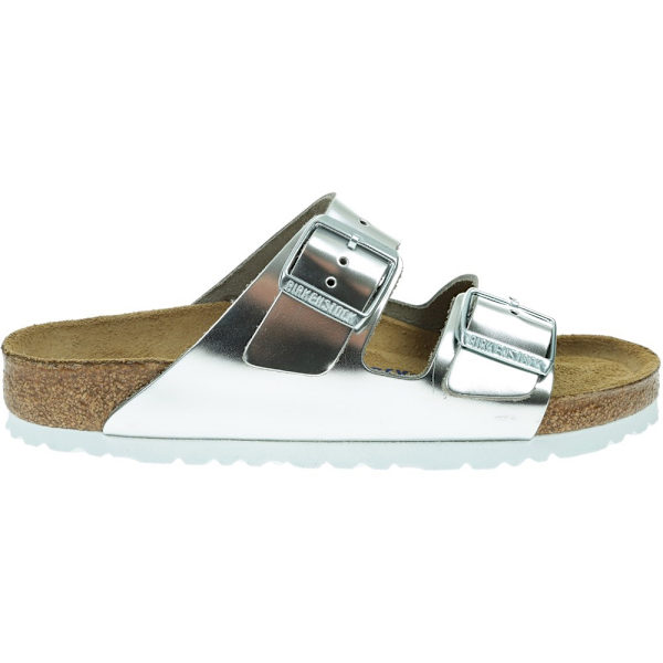 Rantakengät Birkenstock Arizona NL Hopeanväriset 37