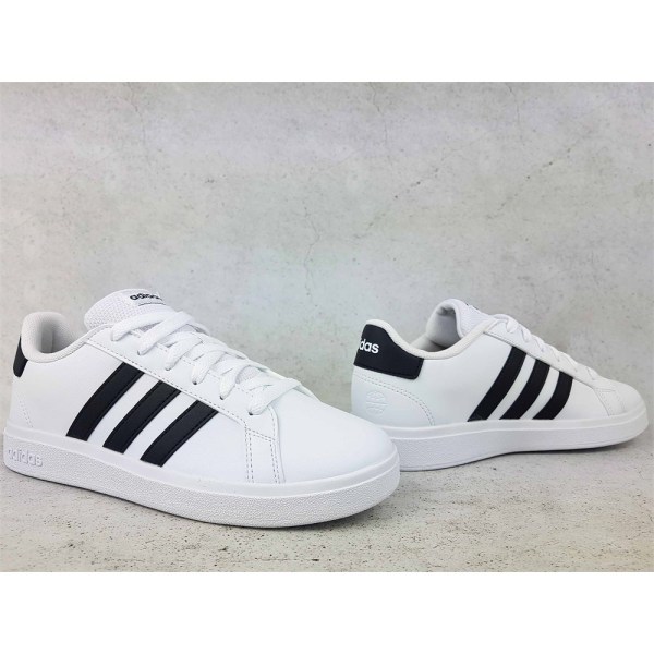 Puolikengät Adidas Grand Court 20 K Valkoiset 37 1/3