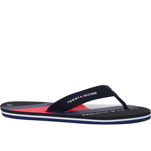Varvassandaalit Tommy Hilfiger Flag Print Flip Flop Mustat 35