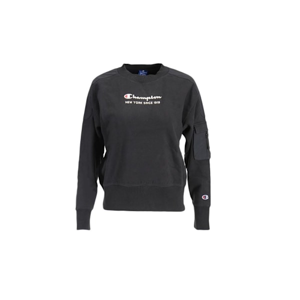 Puserot je Fleecet Champion Crewneck Sweatshirt Mustat 158 - 162 cm/XS