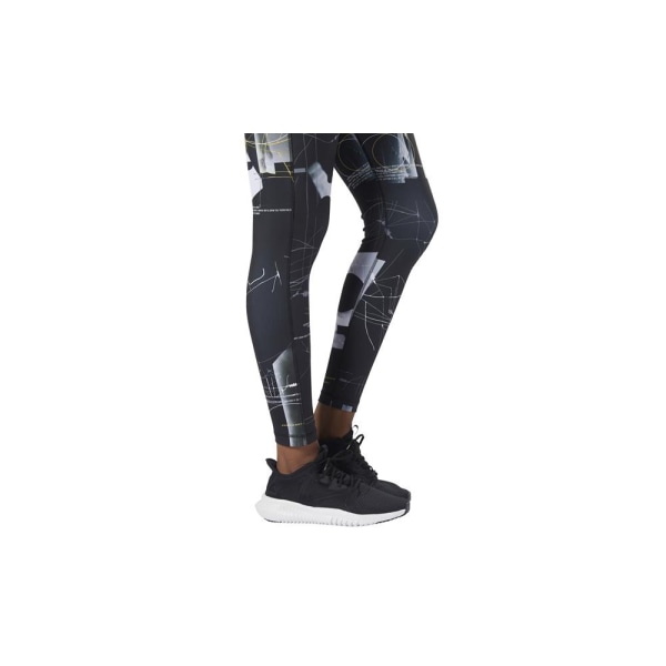 Bukser Reebok Wor Aop Tight Sort 164 - 169 cm/S