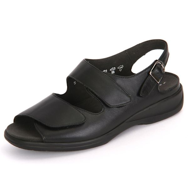 Sandaler Solidus Lia 038 73038 00098 Vitello Svarta 4.5 UK women