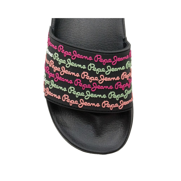 Rantakengät Pepe Jeans Black Slider Colors Mustat 36