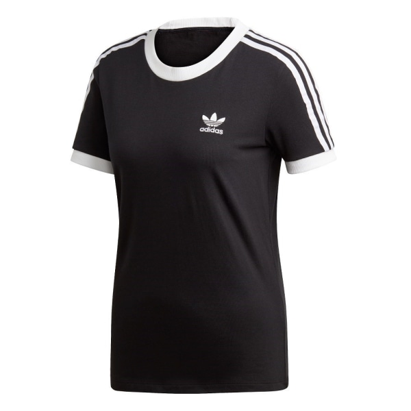 Shirts Adidas 3 Stripes Tee Svarta 152 - 157 cm/XS