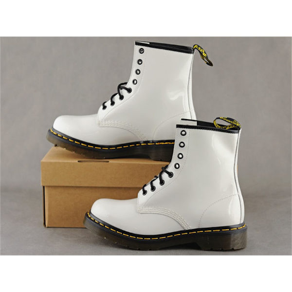 Sko Dr Martens 1460 Patent Lamper Hvid 36