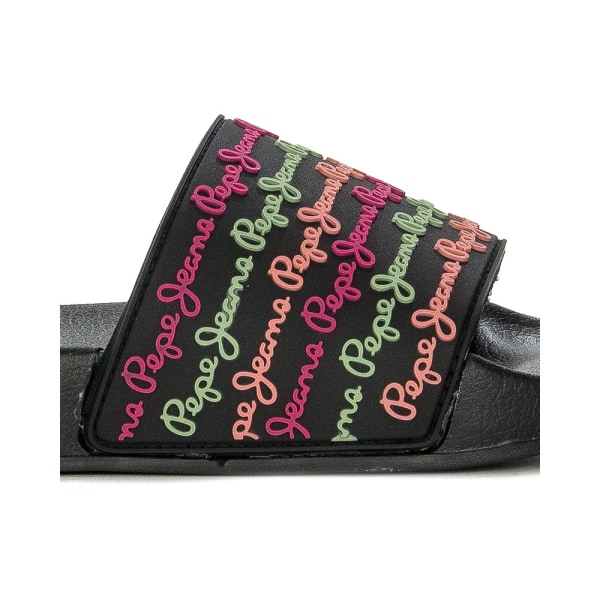 Rantakengät Pepe Jeans Black Slider Colors Mustat 36