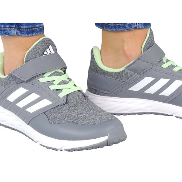 Puolikengät Adidas Fortafaito EL K Valkoiset,Vaaleanvihreä,Harmaat 32