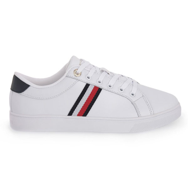 Lågskor Tommy Hilfiger Ybs Embossed Webbing Vit 40