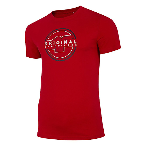 Shirts 4F TSM019 Röda 173 - 176 cm/S